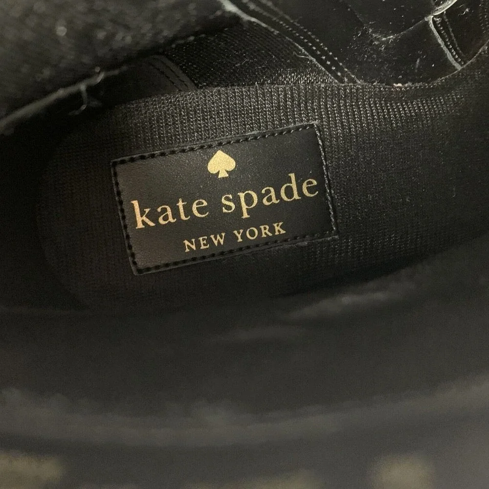 Kate Spade New‎ York Women's Pointed Toe Black Glitter Heeled Booties [Size 9 B]